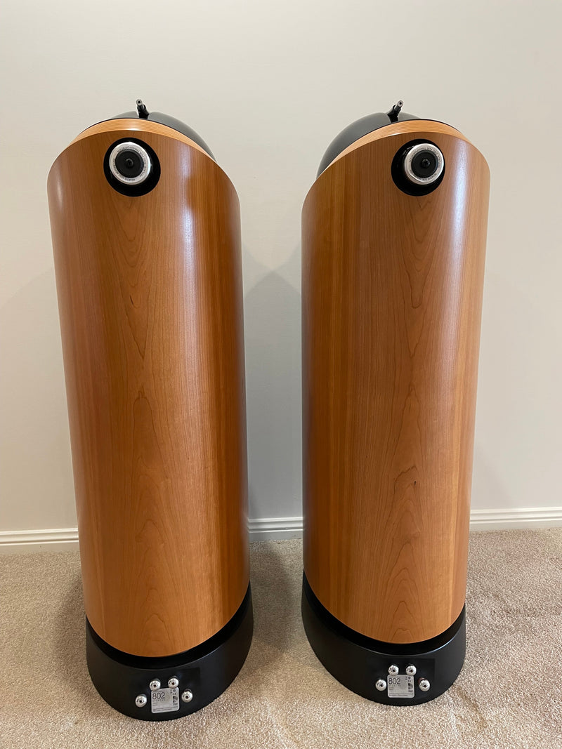 Preloved B&W 802 Diamond Floorstanding Speakers - Cherry Wood