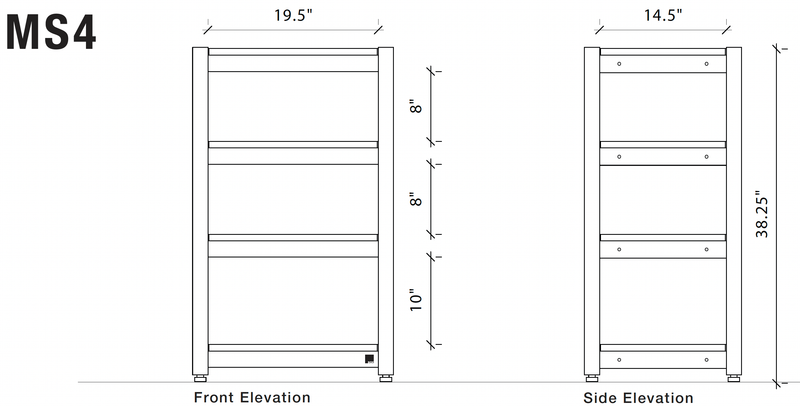 Box Furniture Co - Modular Series, Single Wide HiFi Rack