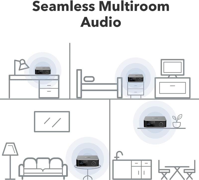 WiiM Ultra - Wireless Audio Streamer and Digital Hub, Space Grey