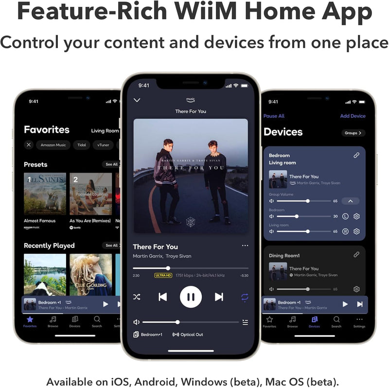 WiiM Ultra - Wireless Audio Streamer and Digital Hub, Space Grey