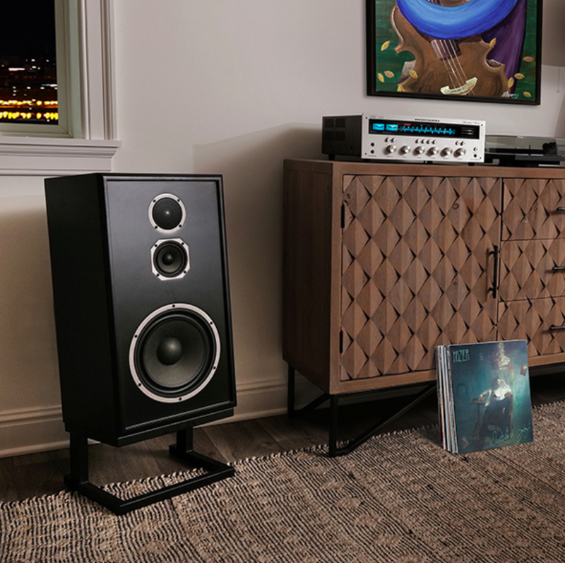 KLH AUDIO Model Five - Nordic Noir with Medici Grey Linen Grille KLH-F00078