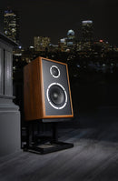 KLH AUDIO Model Three Bookshelf Speaker - Nordic Noir with Medici Grey Linen Grille