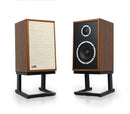 KLH AUDIO Model Three Bookshelf Speaker - Walnut w/ Stonewash Linen