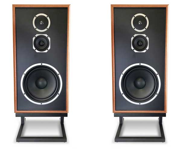KLH AUDIO Model Five - West African Mahogany w/ Old World Linen KLH-F00060